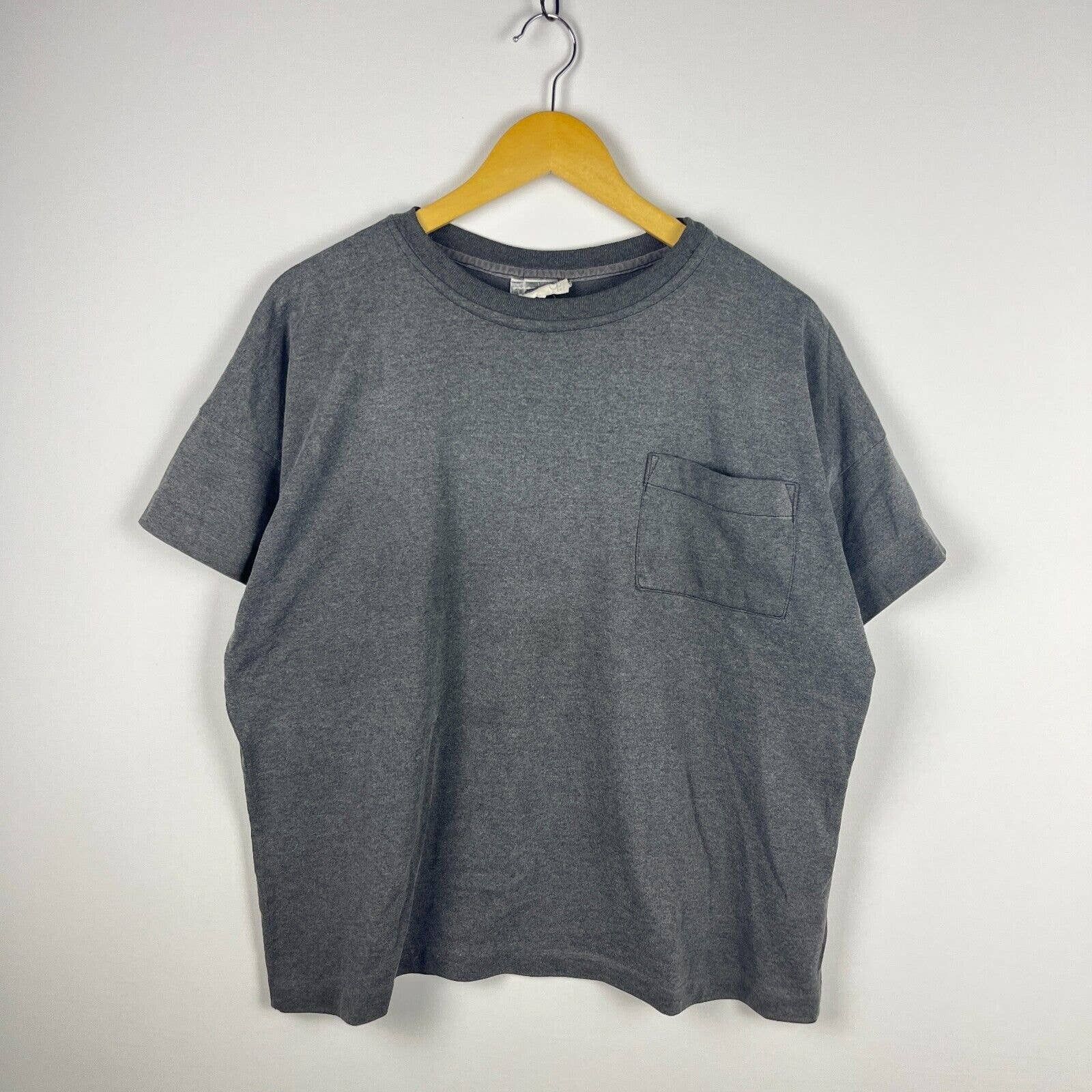 Vintage 90s Faded Blank Gray T Shirt Ocean Pacific Large