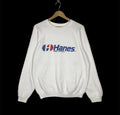 Vintage Hanes Sweatshirt Big Logo Crewneck Jumper Spellout