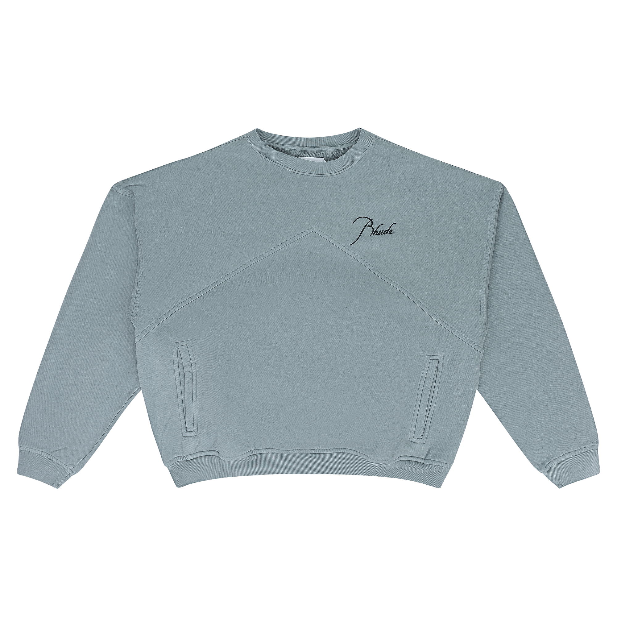 Rhude Crewneck Sweatshirt Sage T-Shirts, Hoodie | FlexRushtees.com