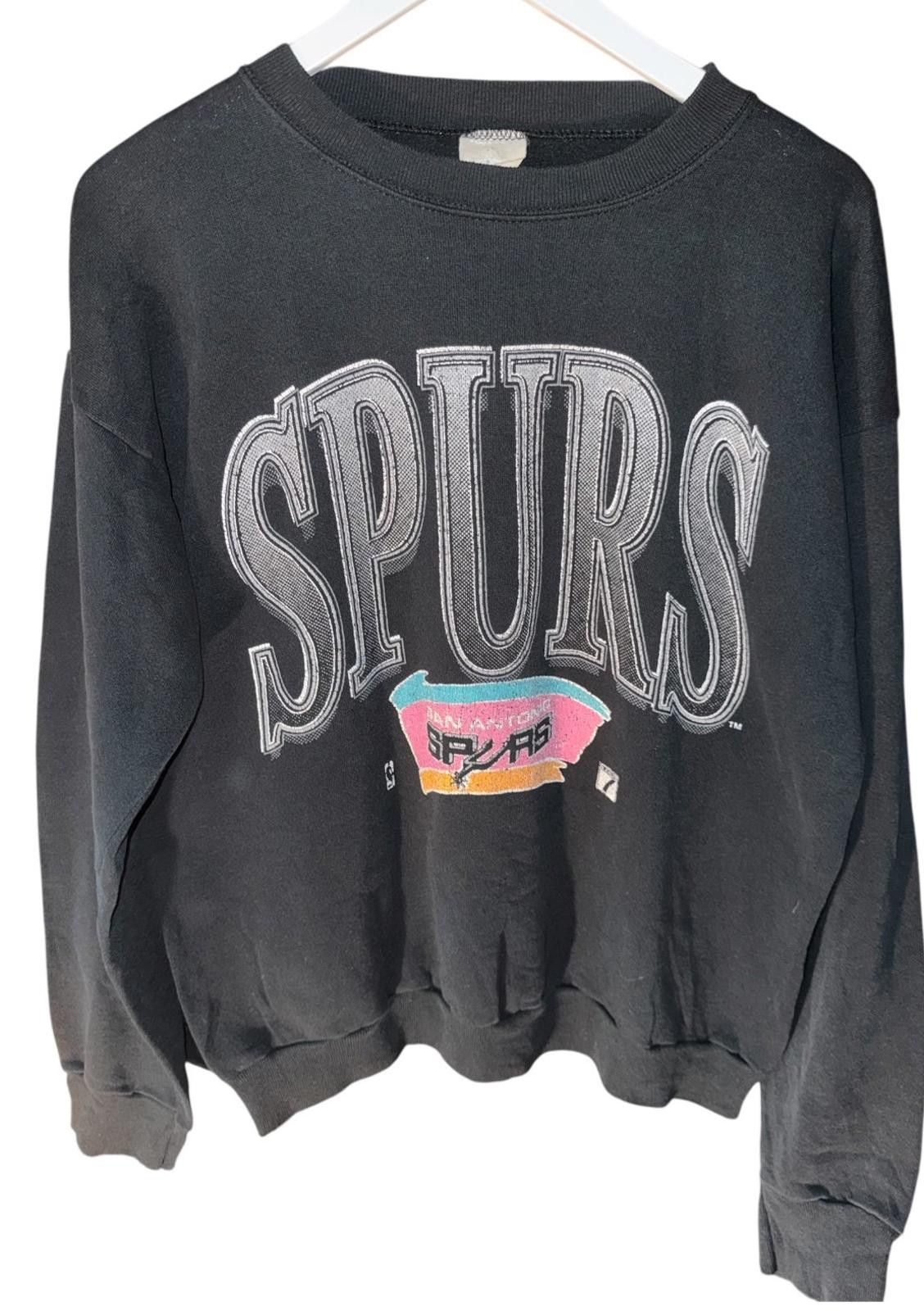 Logo 7 90s Logo7 San Antonio Spurs Nba Crewneck Rare Grail Sz L T-Shirts, Hoodie, Sweatshirt | FlexRushtees.com