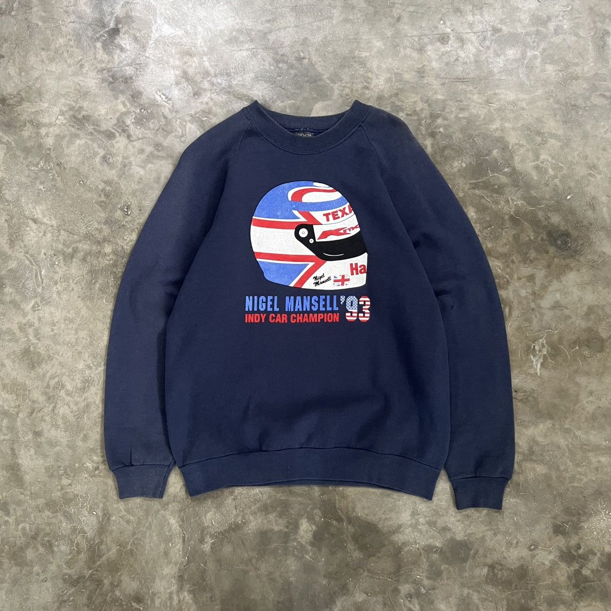 Vintage 1993 S Screen Stars Nigel Mansell Crewneck