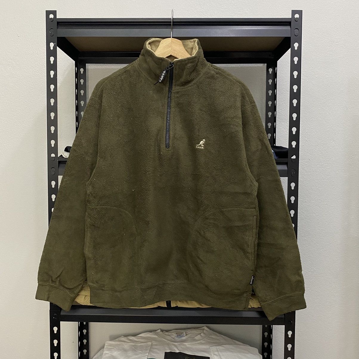 Vintage Kangol Quater Zip Sweatshirt Fleece