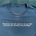 Vintage Funny Quote T Shirt Blue Size L Graphic Print 90s Style Mens Hoodie, Sweatshirt | FlexRushtees.com