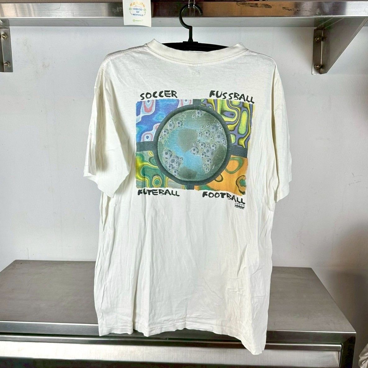 Vintage 1997 Soccer Fussball Football Artwork Large T Shirt Hoodie, Sweatshirt | FlexRushtees.com