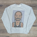 Dogg Pixelated Snoop Dogg Raglan Sweatshirt Size S T-Shirts, Hoodie | FlexRushtees.com