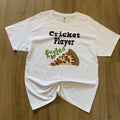 Hanes White Cotton Cricket Player Fueled By Pizza T Shirt Hoodie, Sweatshirt | FlexRushtees.com