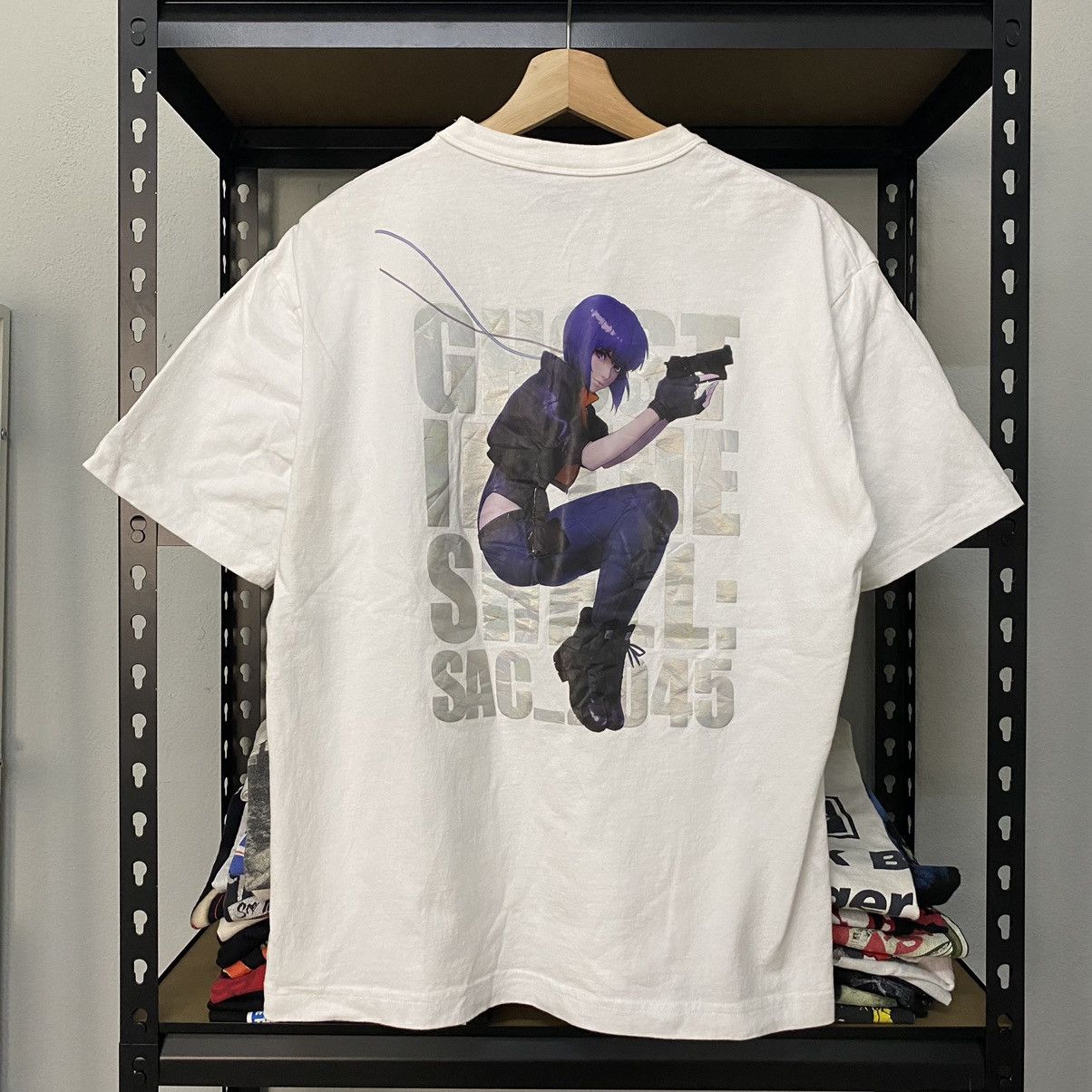 Vintage Ghost In The Shell Anime Manga Tshirt Hoodie, Sweatshirt | FlexRushtees.com
