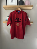 Umbro Soccer Jersey Vintage Rare Manchester United Training Size L