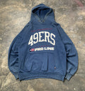 Vintage Faded 49ers Patches Hoodie