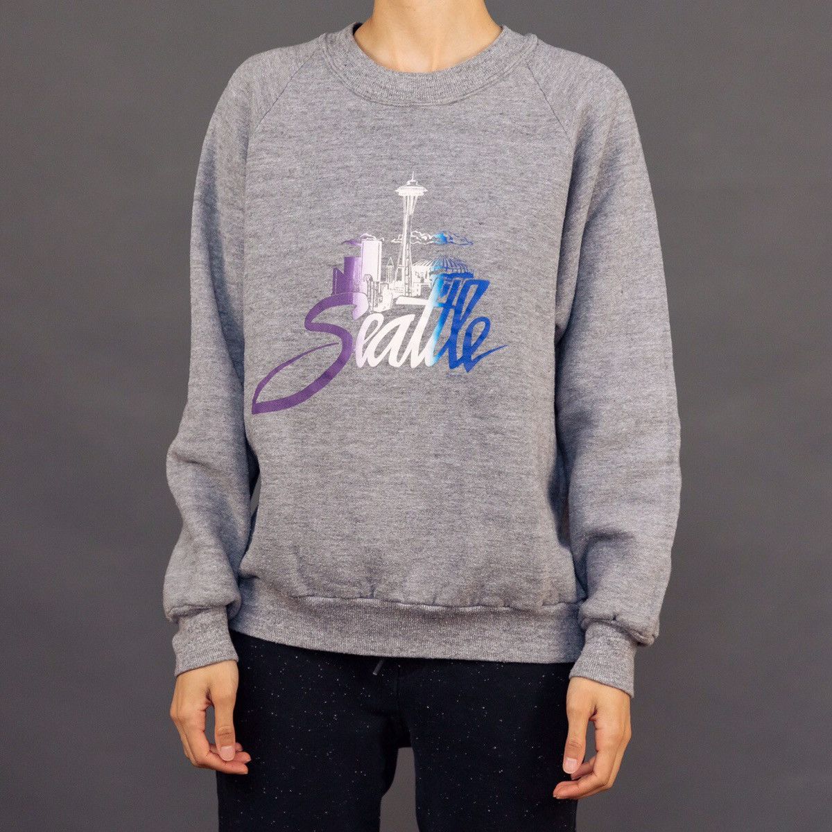 Vintage 80s Jerzees Seattle Washington Crewneck