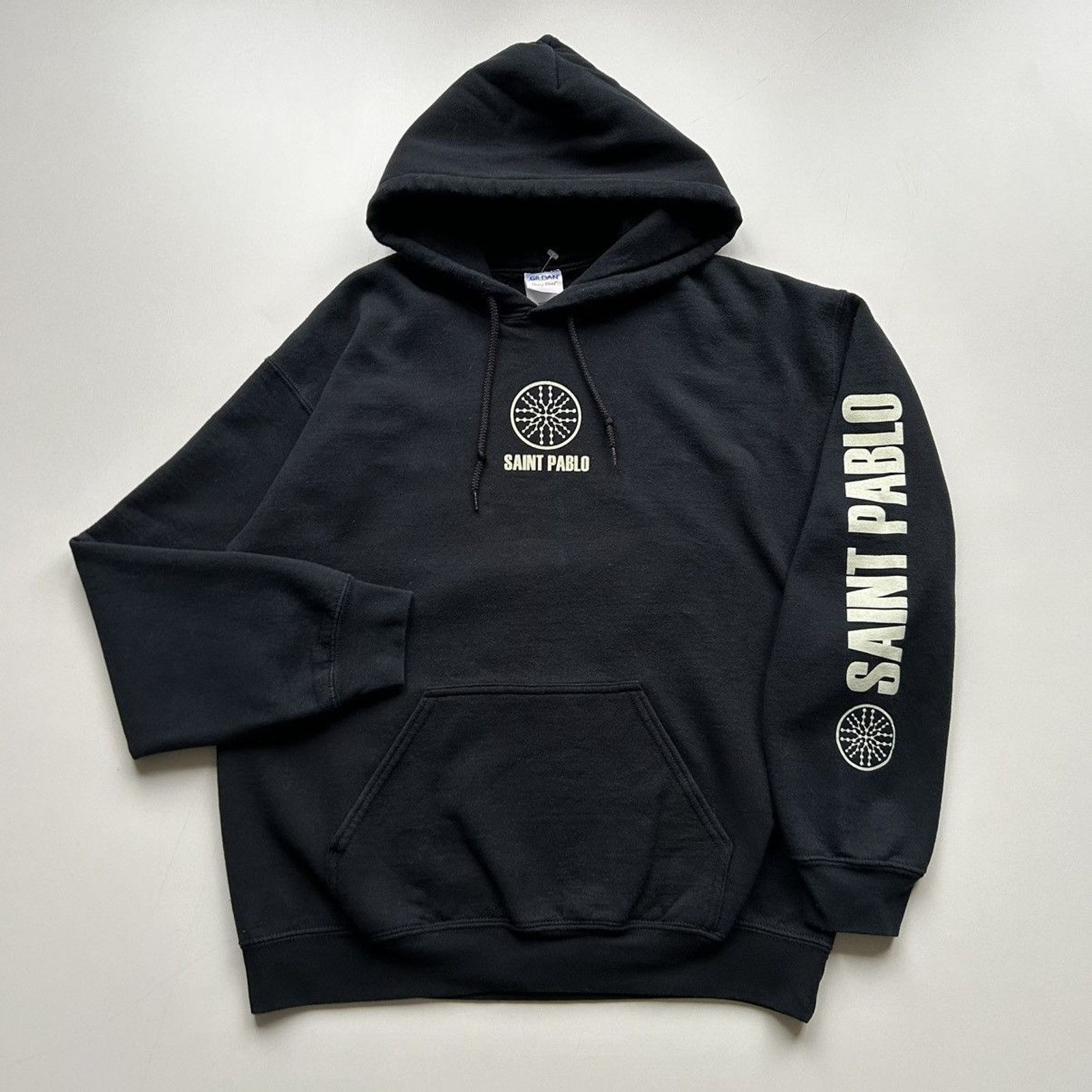 Rap Tees X Vintage Kanye West Saint Pablo Tour Graphic Hoodie Black Medium Rare