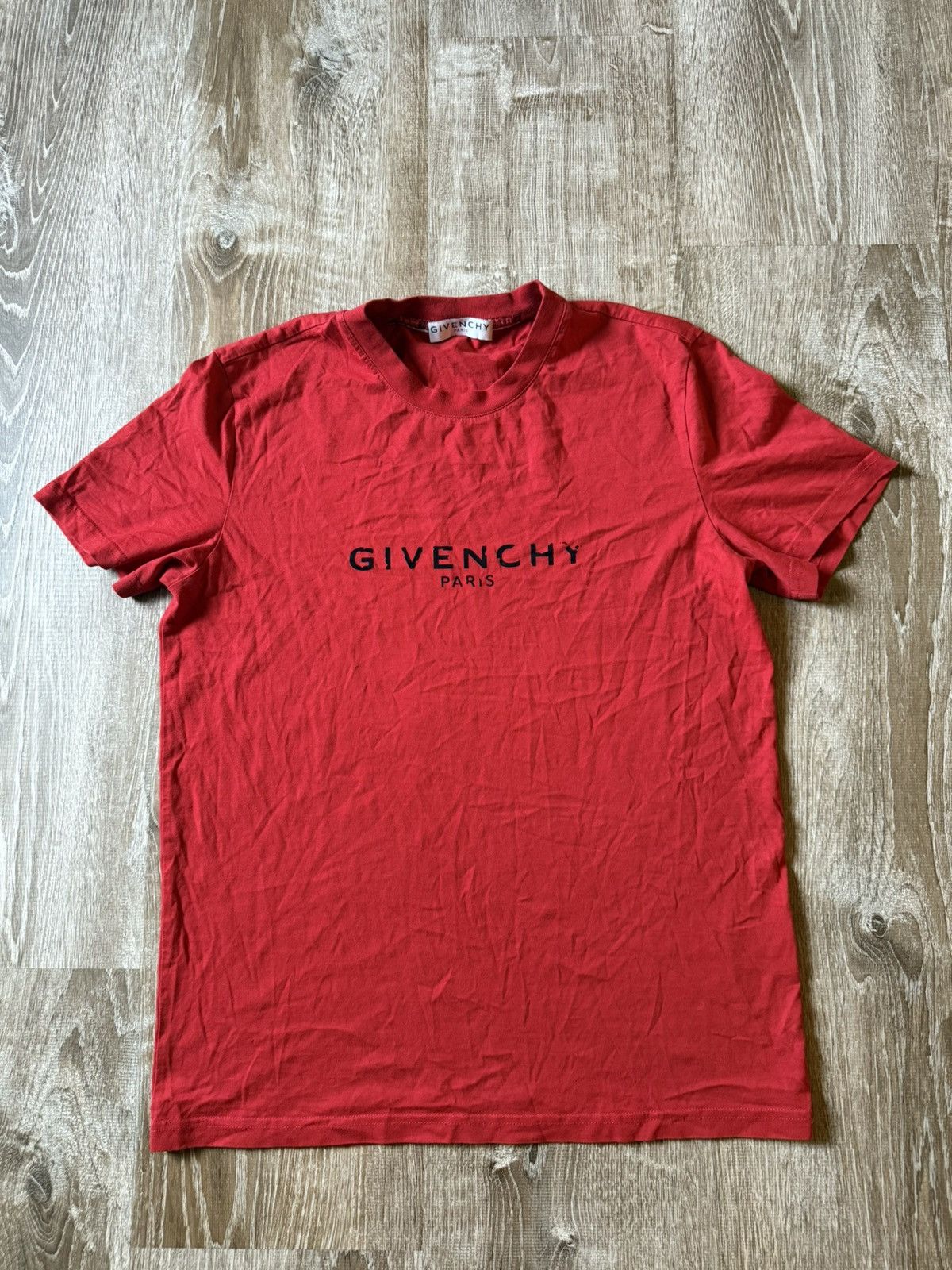Givenchy Red Logo Tee Hoodie, Sweatshirt | FlexRushtees.com