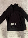 White Off White Spray Paint Matrix Hoodie