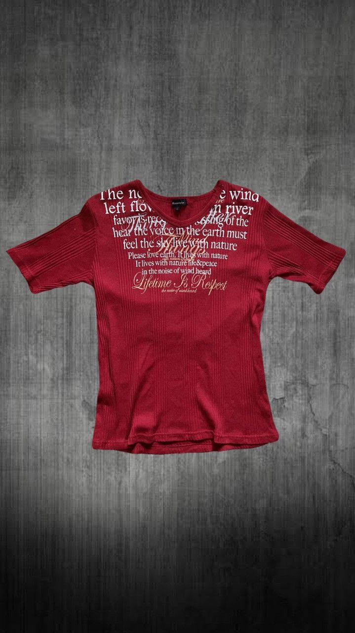 If Six Was Nine 2000s Japanese Archive Glitter Poem V Neck Tee Hoodie, Sweatshirt | FlexRushtees.com