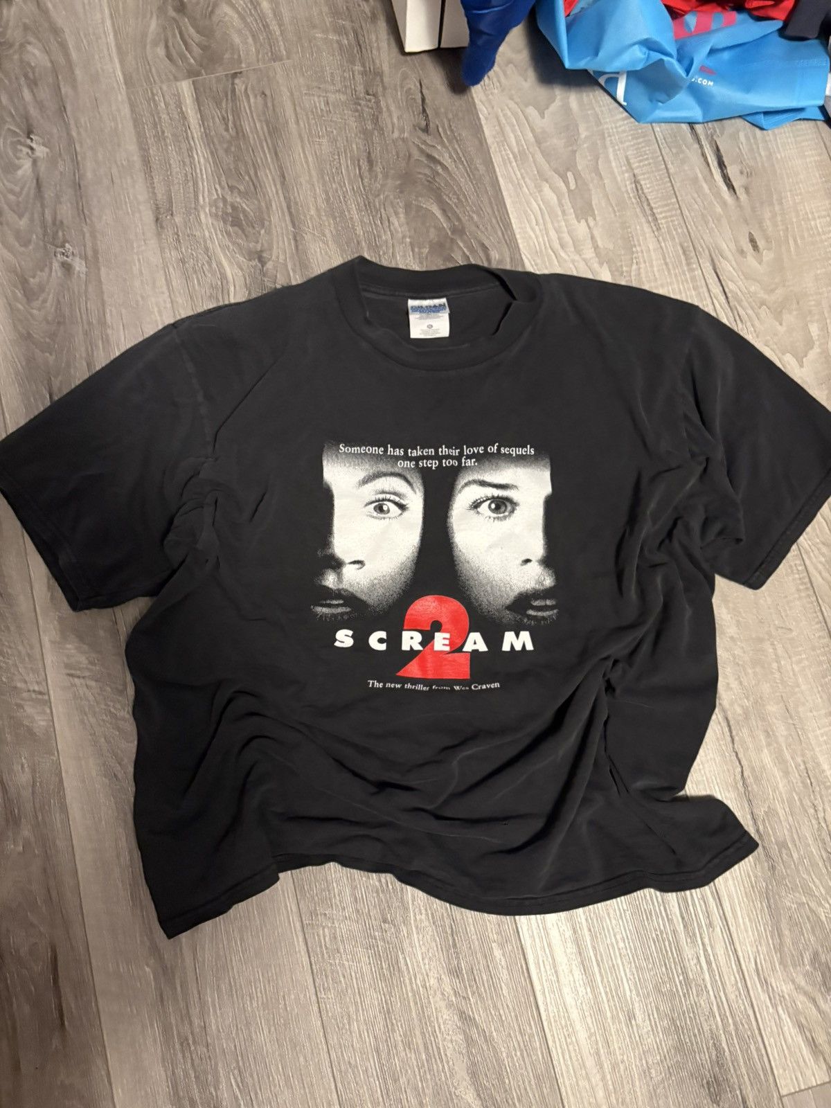 Vintage 1997 Scream 2 Jackie Brown Doublesided Promo Tee Gildan Xl