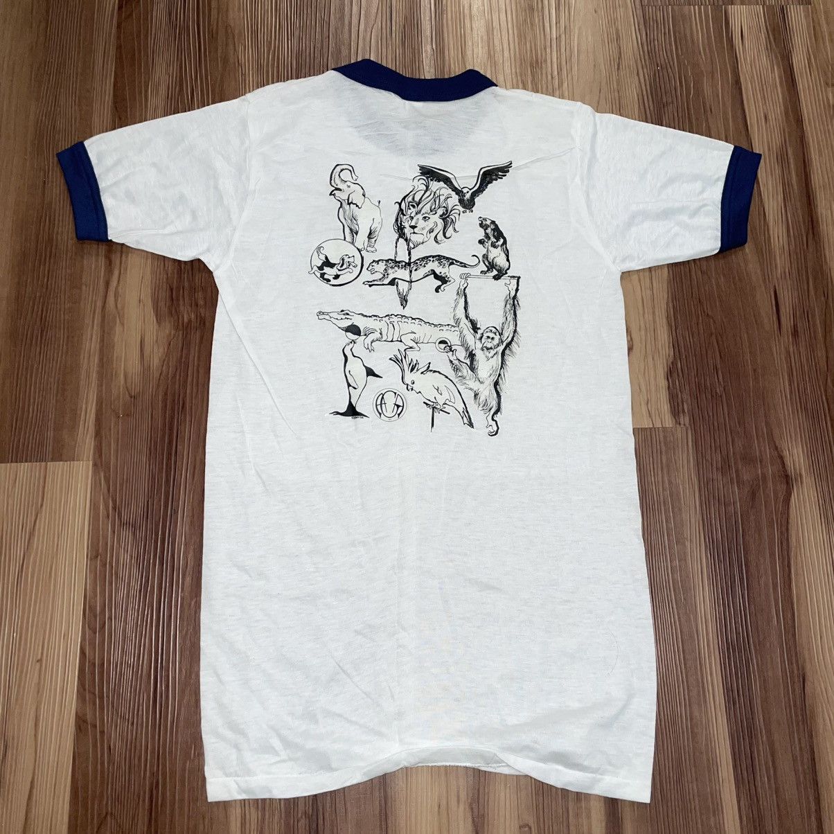 Vintage Animal Guild Of America 60s Ringer T Shirt