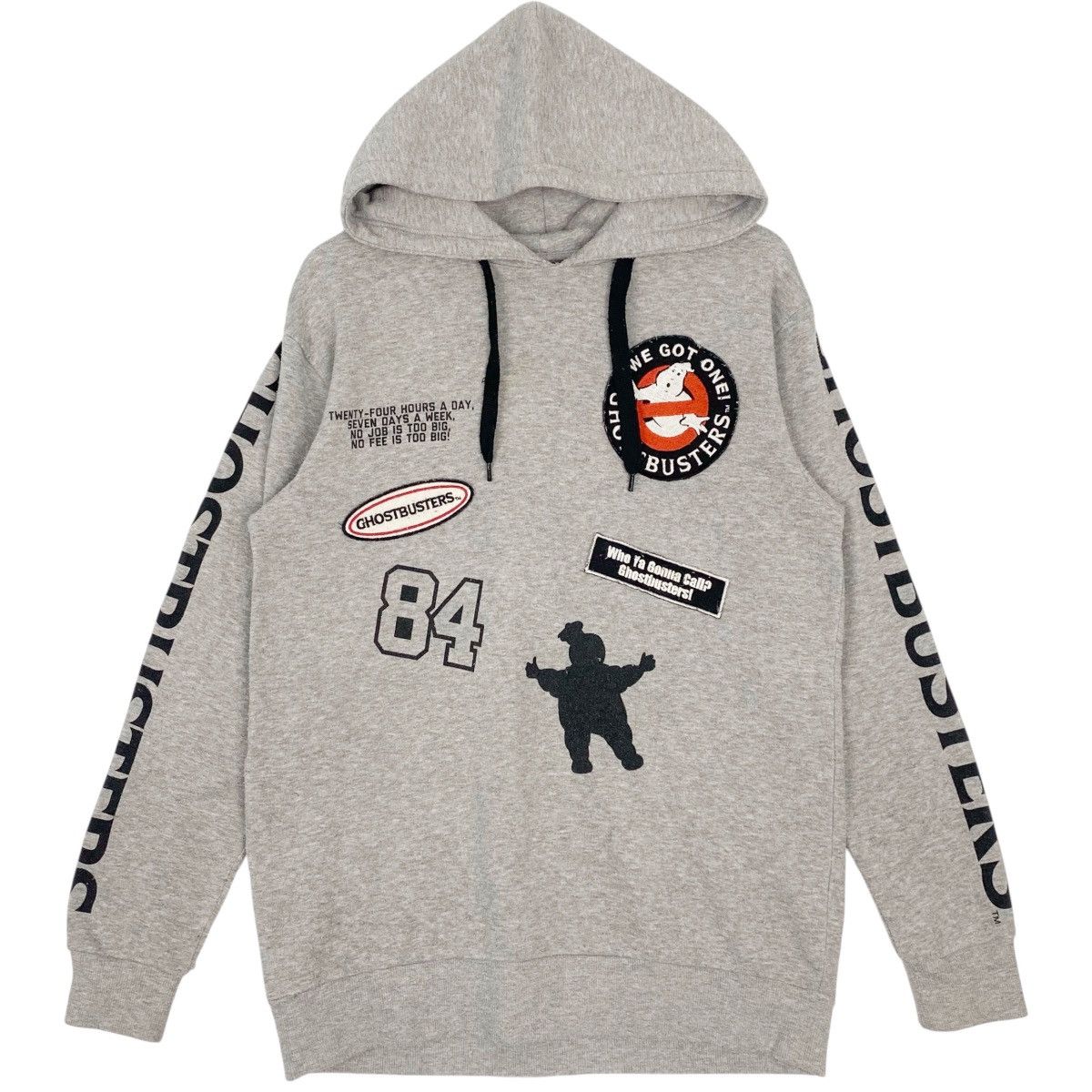 Other Vintage Ghostbusters Hoodie Big Logo Embroidered Gray Sizem