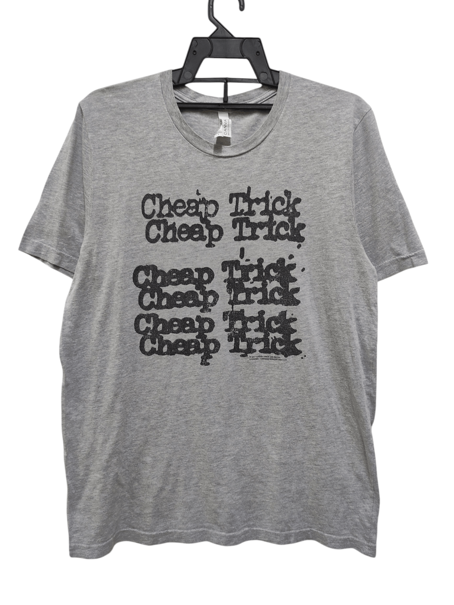 Band Tees Vintage Cheap Trick Mens L Gray Tee Hoodie, Sweatshirt | FlexRushtees.com