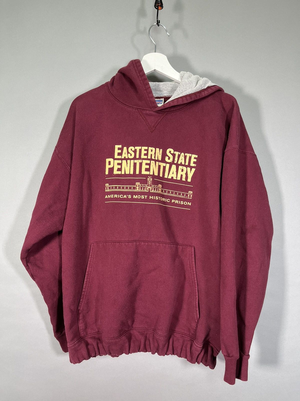 Vintage Hanes Ultimate Eastern State Peniteniary Maroon