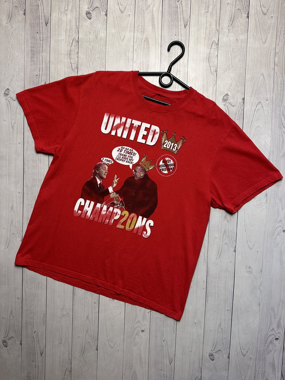 Vintage Manchester United Soccer Tee Logo 20 Champions 2013 Hoodie, Sweatshirt | FlexRushtees.com
