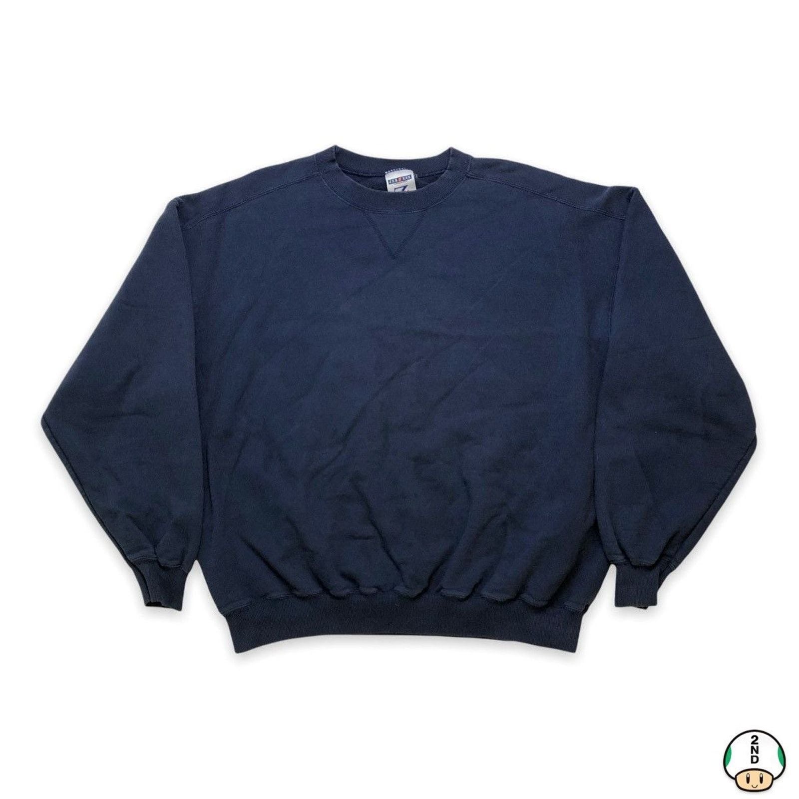 Vintage Jerzees Blank Sweatshirt Faded Boxy 90s Pullover
