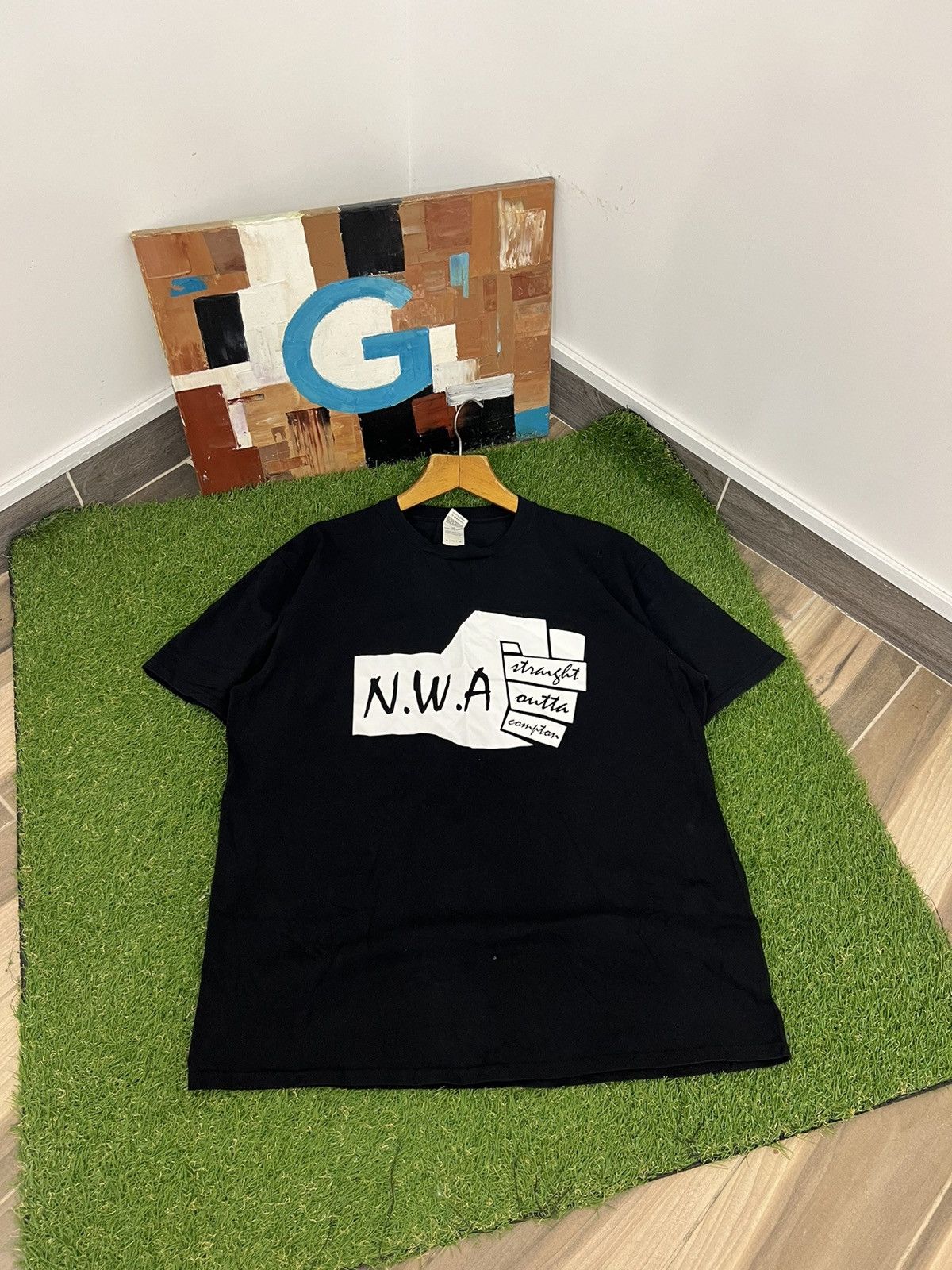 Rap Tees Vintage N W A Straight Outta Compton T Shirt Hoodie, Sweatshirt | FlexRushtees.com