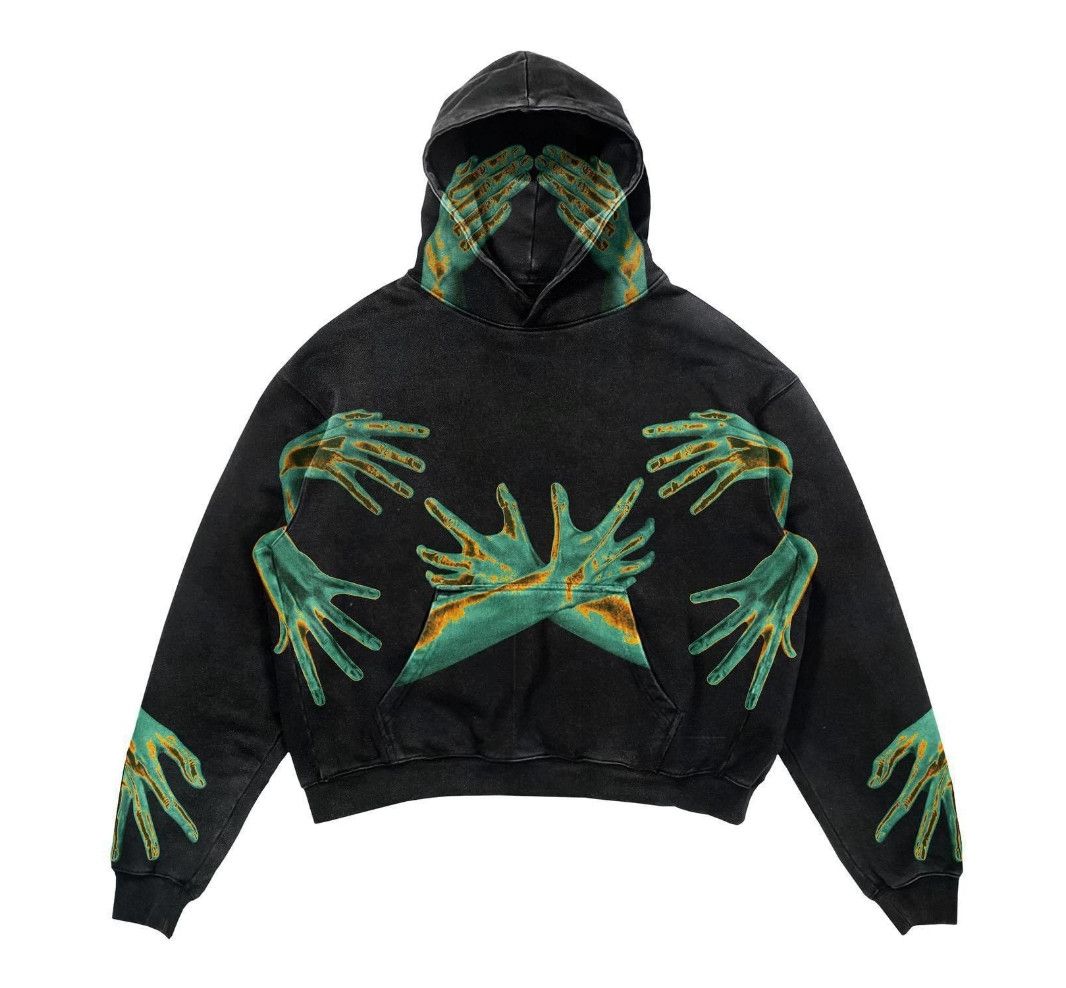 Vintage Punk Design Printed Hoodie Harajuku Streetwear T-Shirts, Sweatshirt | FlexRushtees.com