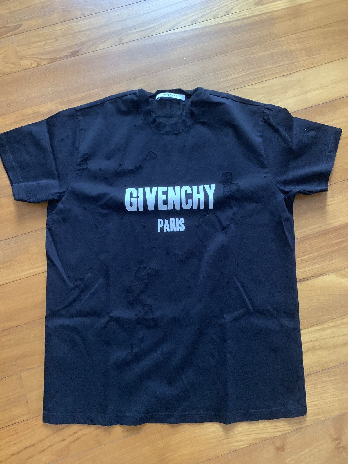 Givenchy Distressed Tee Hoodie, Sweatshirt | FlexRushtees.com