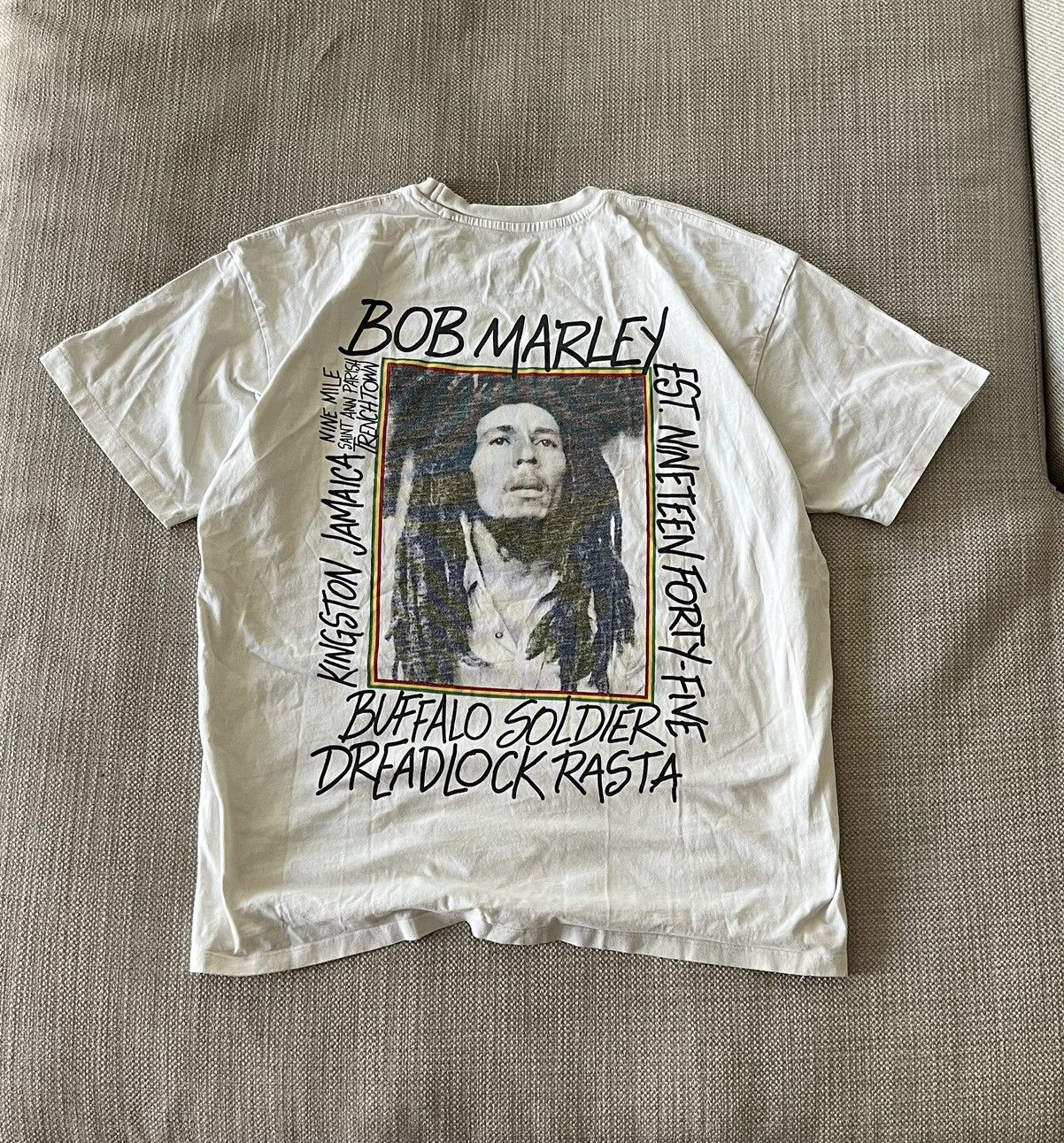 Bob Marley X Vintage Bob Marley Band Tee Stussy Style T Shirt Hoodie, Sweatshirt | FlexRushtees.com