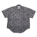 Designer Butterfield Black And White Aztec Motive Shirt