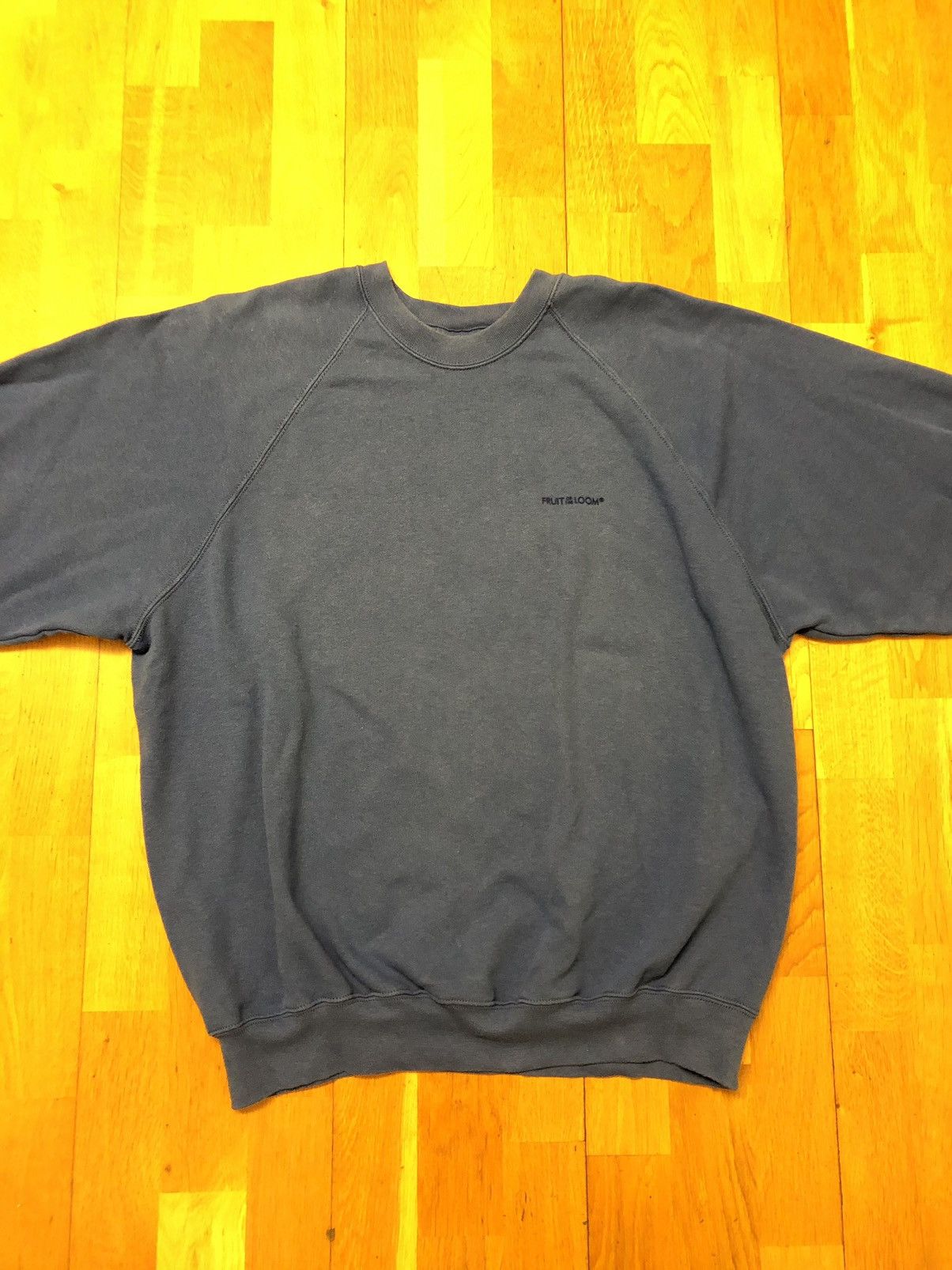 Vintage Fruit Of The Loom Vintage Classic All Blue Crewneck