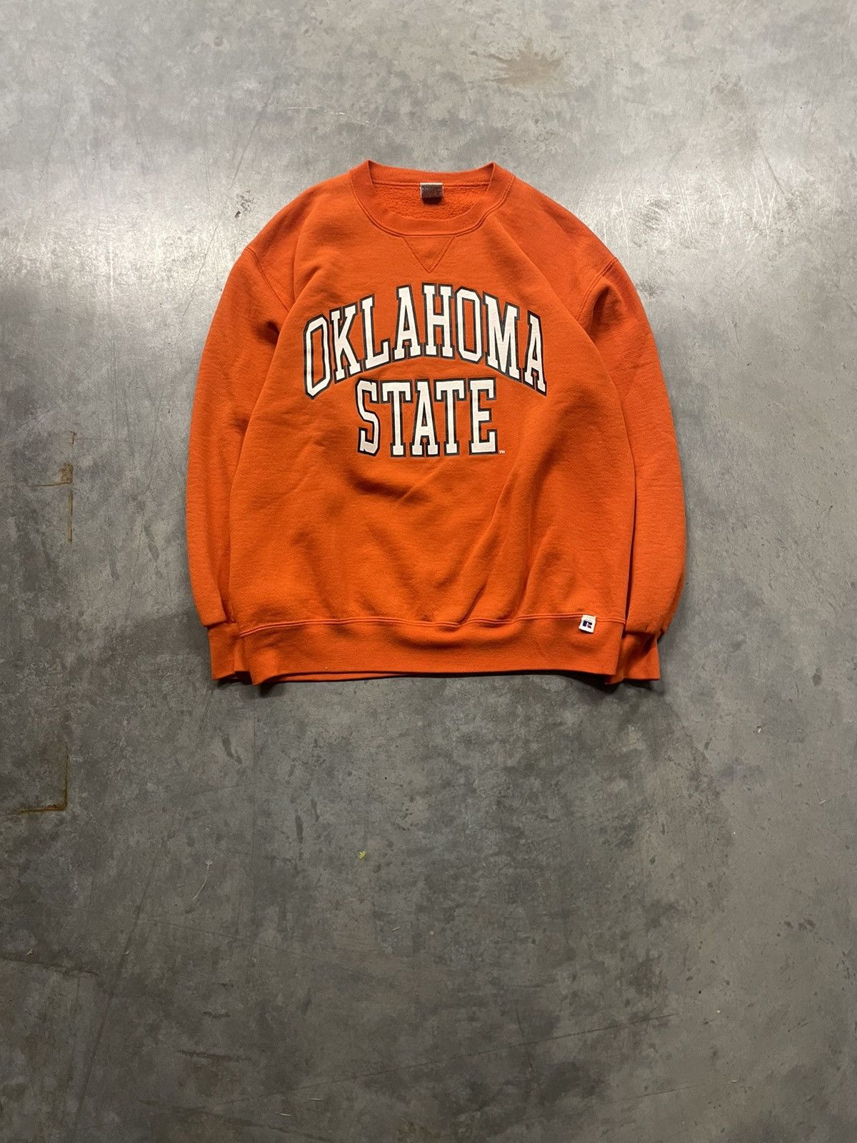 Vintage Made In Usa Russell Oklahoma State Crewneck