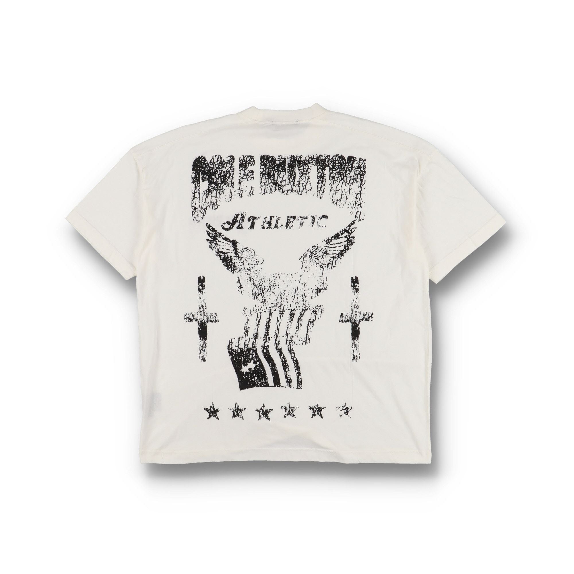 Cole Buxton Vintage White Patriot Logo Oversized T Shirt
