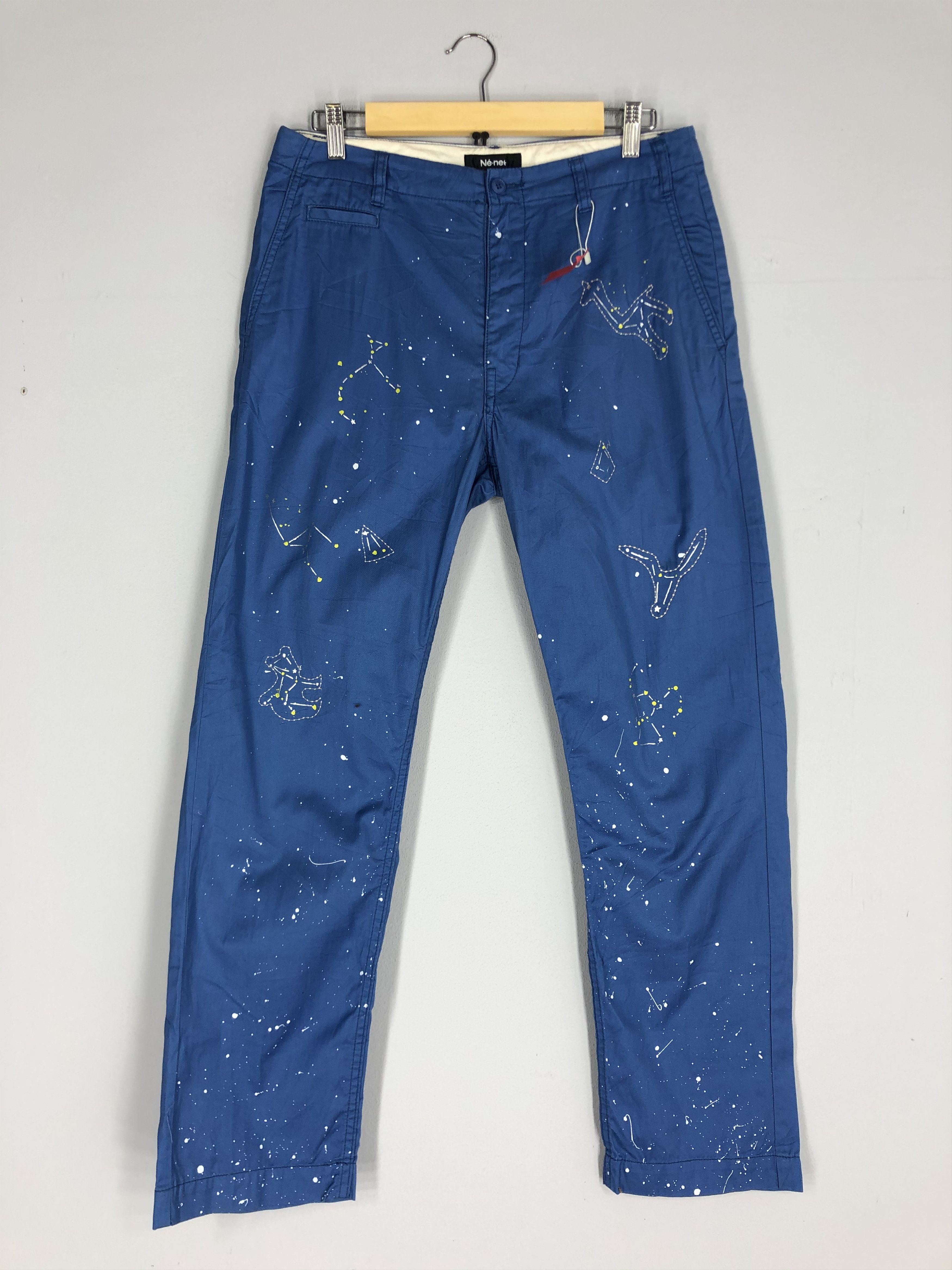 Ne Net Last Drop Ne Net Issey Miyake Painted Blue Pant Slack Pant T-Shirts, Hoodie, Sweatshirt | AU16VibeMintTees.com