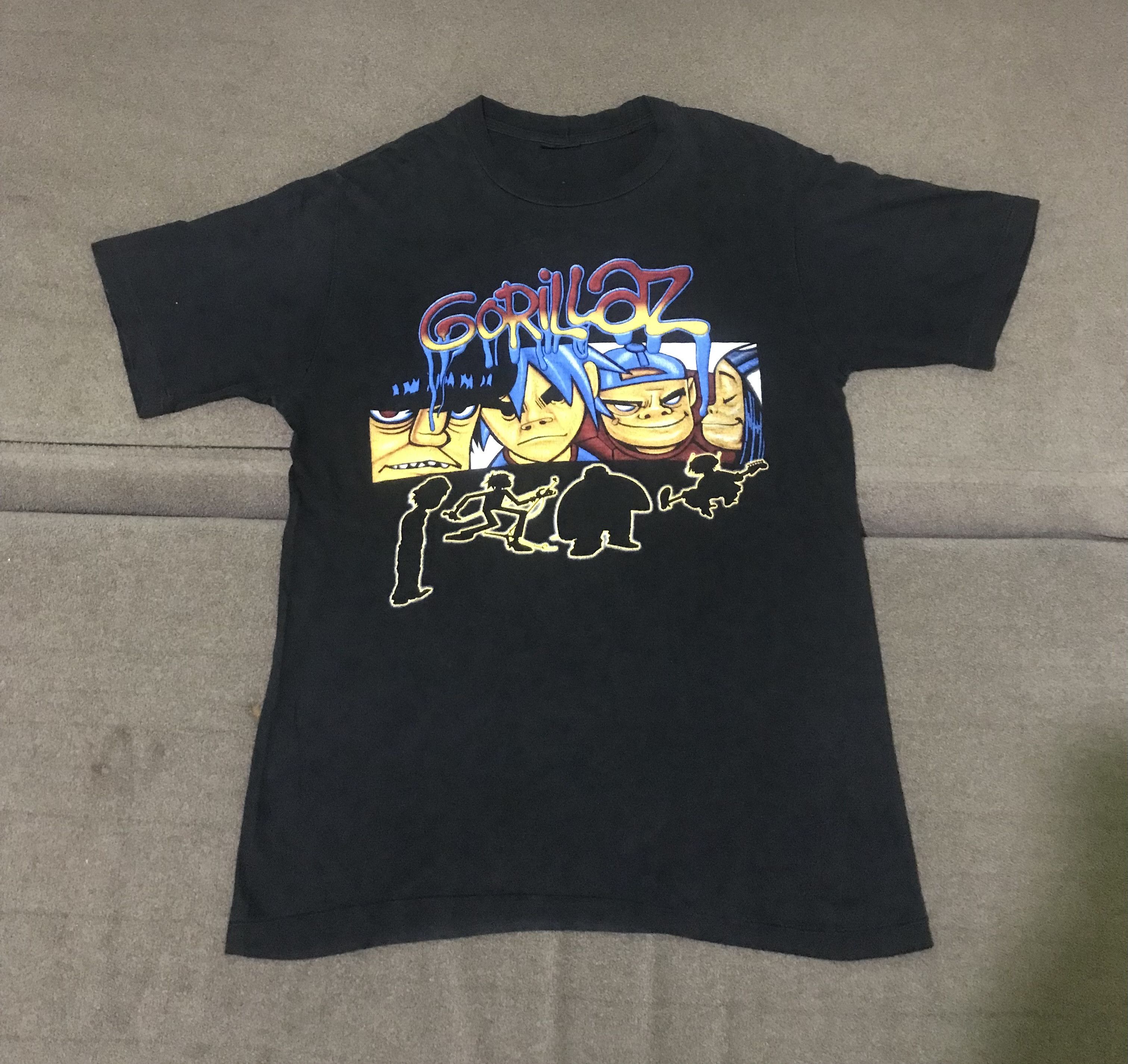 Band Tees Vintage Gorillaz Band Shirt Blur Oasis Hoodie, Sweatshirt | FlexRushtees.com