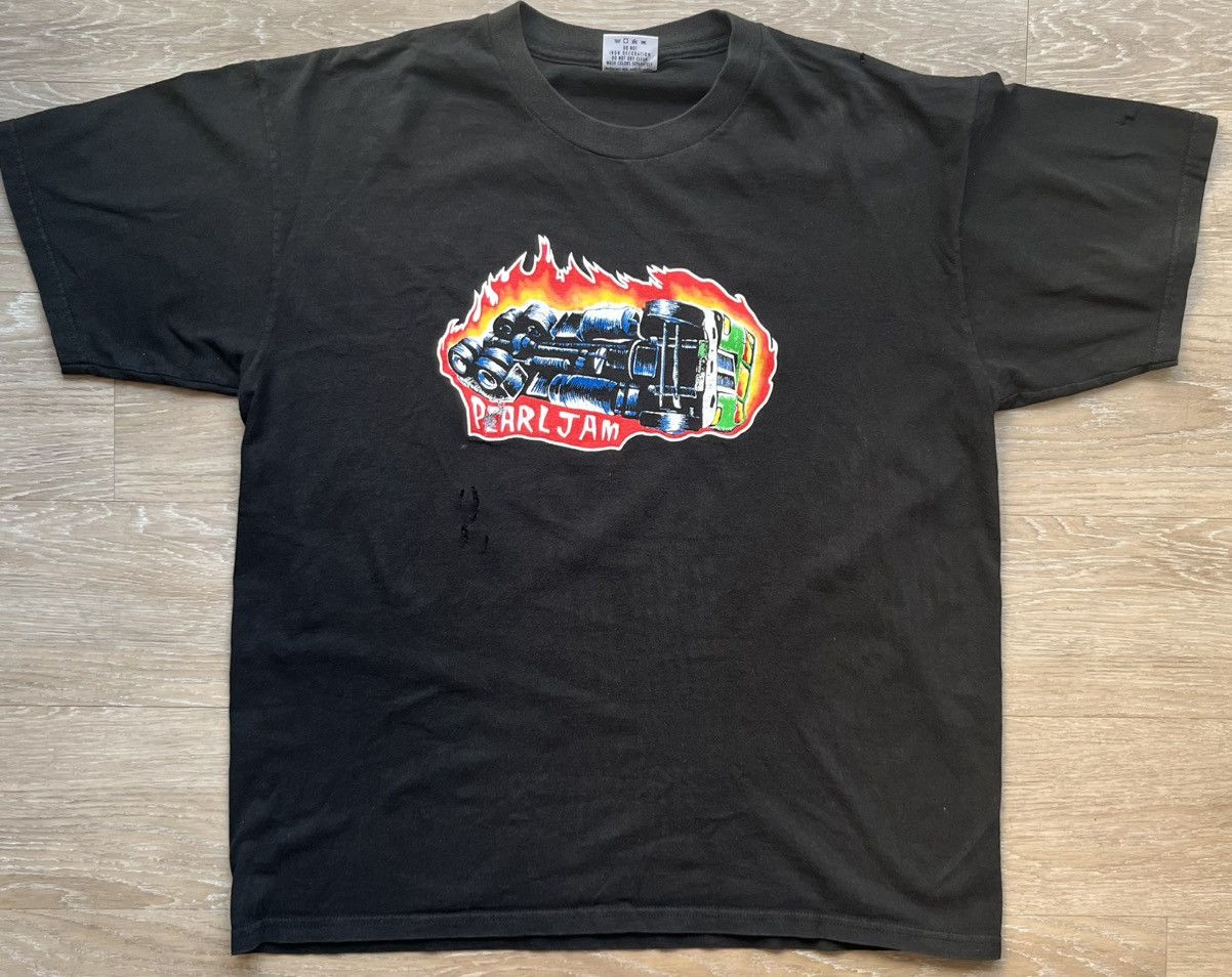 Band Tees Vintage 90s Pearl Jam Nightmare Band Tee Hoodie, Sweatshirt | FlexRushtees.com