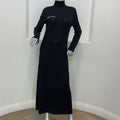 Pangaia Black Text Print High Neck Long Sleeve Woven Midi Dr T-Shirts, Hoodie, Sweatshirt | AU16VibeMintTees.com