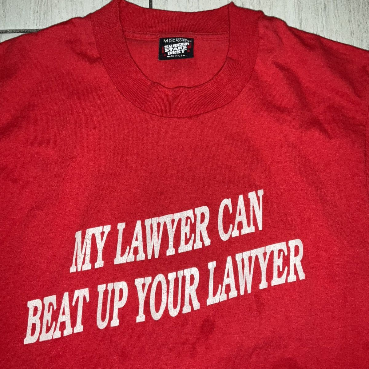 Screen Stars Vintage Lawyer Fight Parody T Shirt