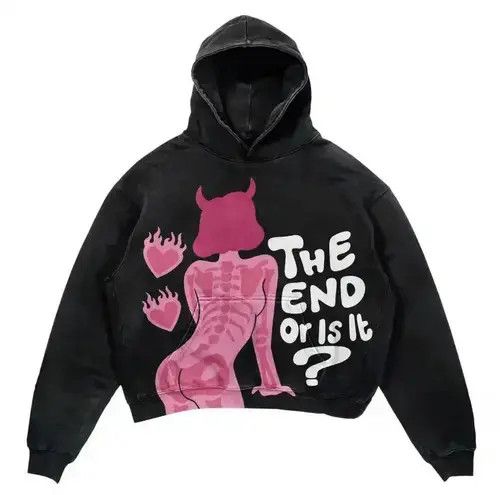 Japanese Brand Hoodie Devil Printed Hoodie T-Shirts, Sweatshirt | FlexRushtees.com