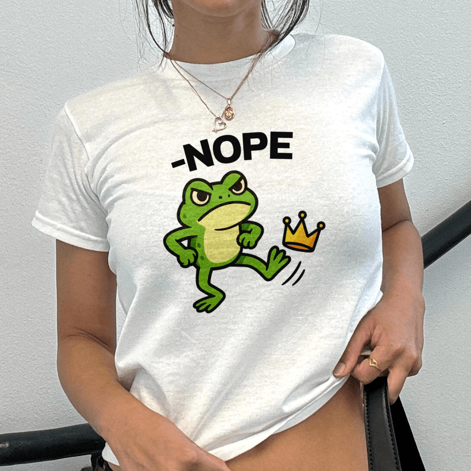 Other No Kings Baby Tee Retro Y2k Graphic Tee Hoodie, Sweatshirt | FlexRushtees.com