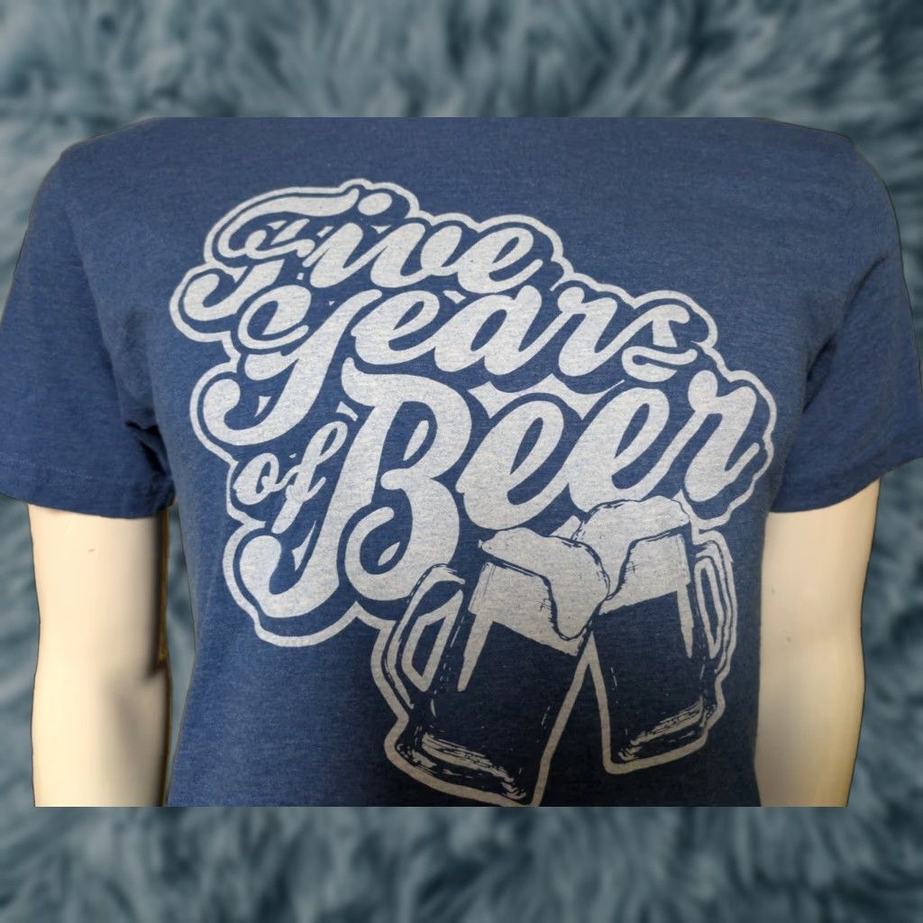 Vintage Pavlov S Brewing T Shirt Medium Blue Men Short Sleeve Graphic Tee Beer Logo 2000s Adjust As Hoodie, Sweatshirt
