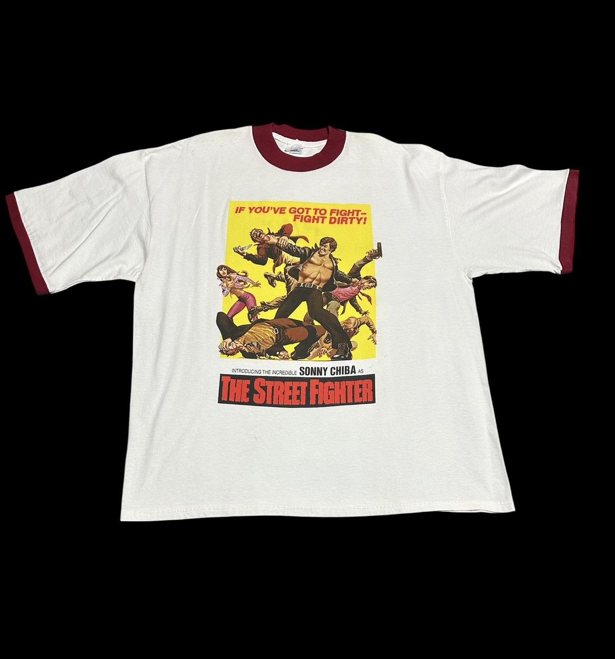 Street Fighter Vtg Sonny Chiba The Street Fighter Ringger Tee
