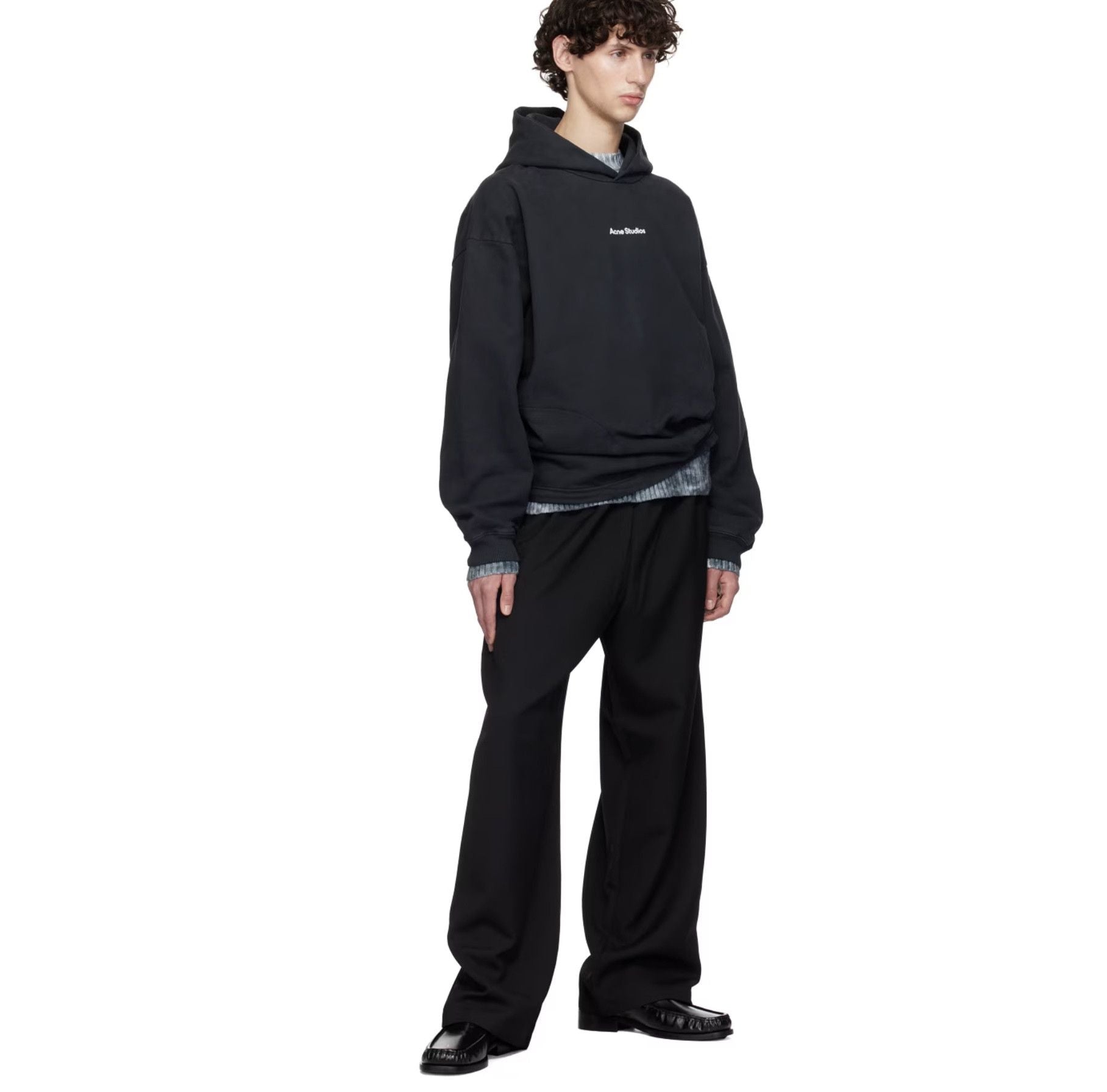 Studios Acne Studio Black Printed Hoodie T-Shirts, Sweatshirt | FlexRushtees.com