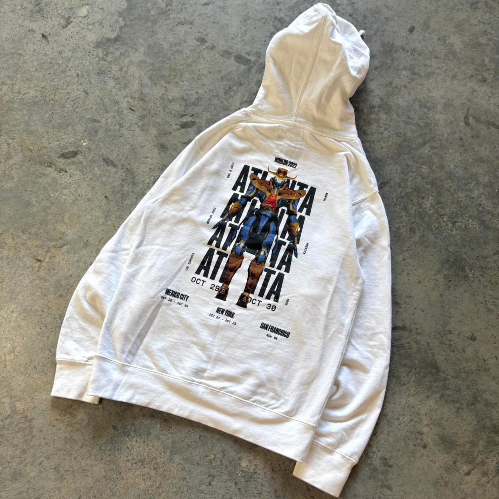Vintage 2022 League Of Legends Worlds Atlanta Hoodie