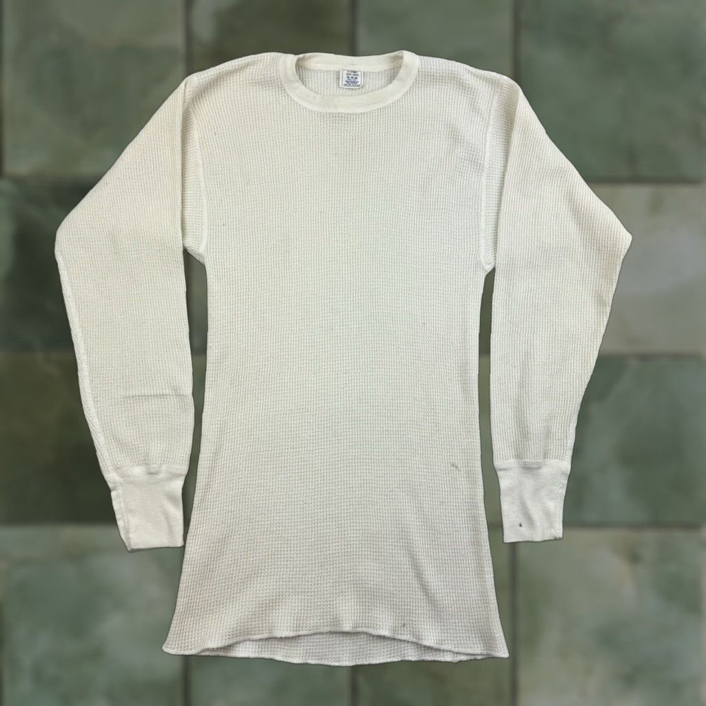 Vintage J E Morgan Thermal Undershirt T Shirt Men Xl White 60s 70s Grunge Stain Rockabilly S
