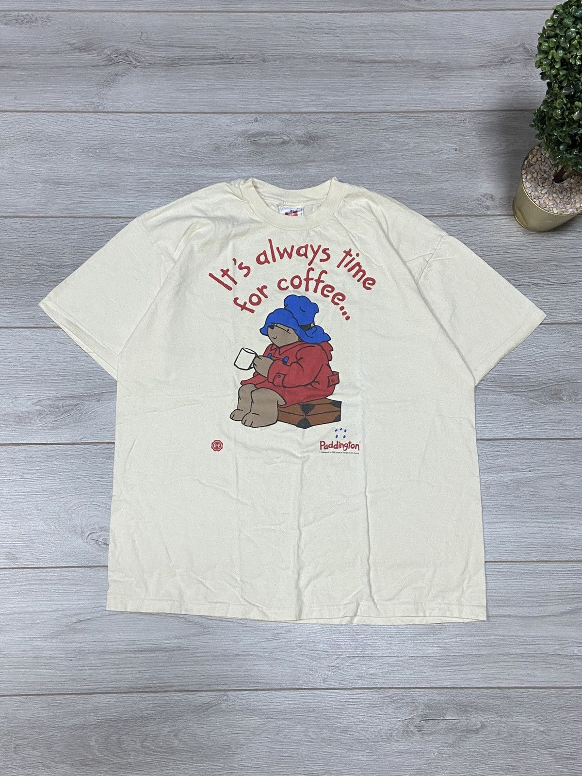 Hanes X Vintage Vintage Paddington Hanes Coffee Rare Movie Comics Tee 1998