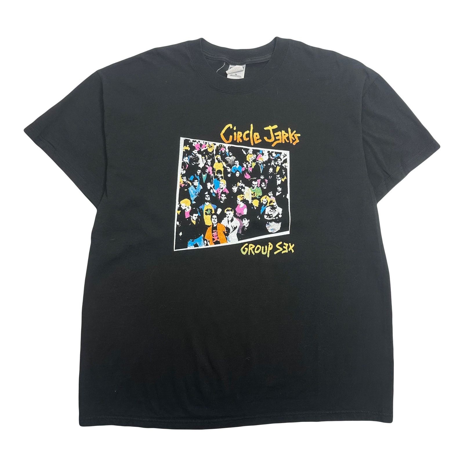 Gildan 2000s Circle Jerks Group Sex Album Art Tee Xl Hoodie, Sweatshirt | FlexRushtees.com