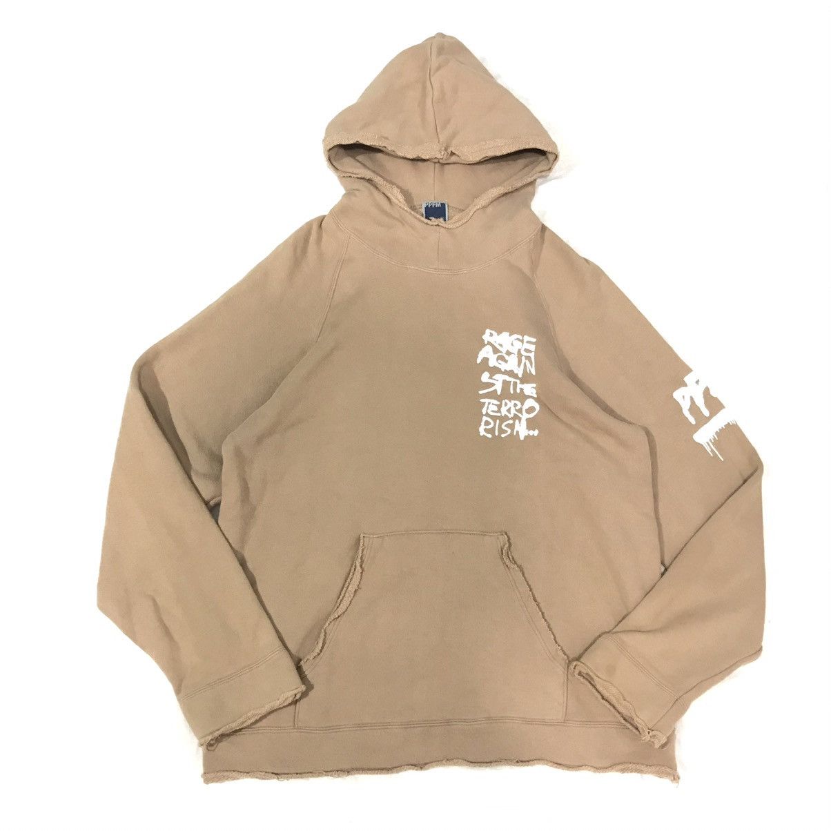 Ppfm Ripped Cut Hoodie Rage Against The Terrorism T-Shirts, Sweatshirt | FlexRushtees.com