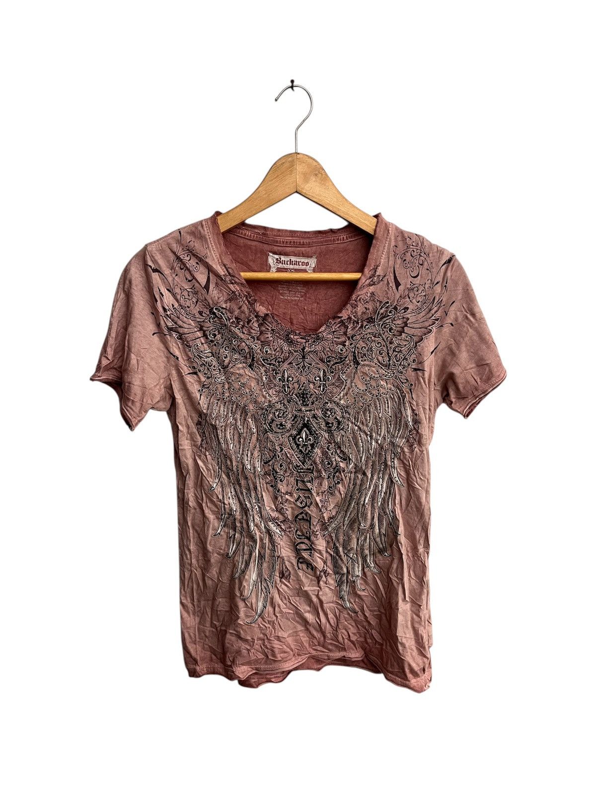 If Six Was Nine Japanese Buckaro Distressed Studed Tribal Tee Punk Y2k Lgb