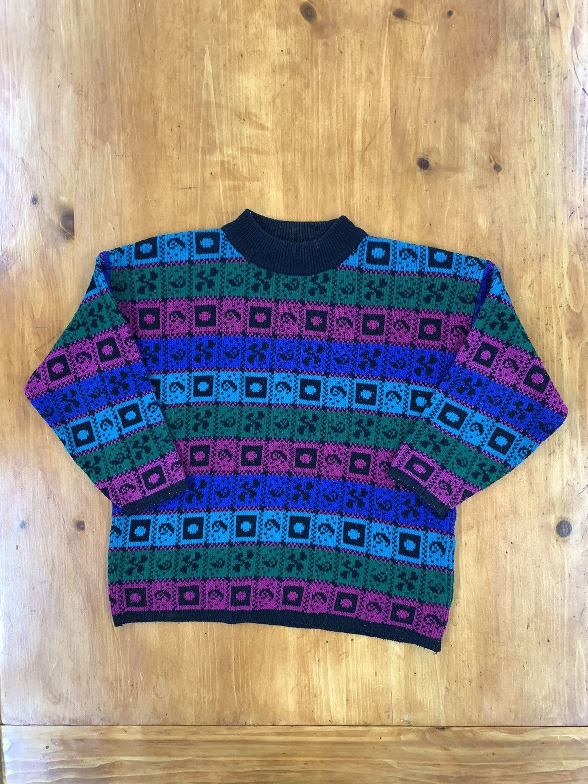 Vintage Erika Blue Tonal Mystical Runes Knit Sweater T-Shirts, Hoodie, Sweatshirt | AU16VibeMintTees.com